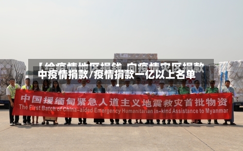中疫情捐款/疫情捐款一亿以上名单